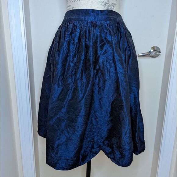 Party Skirts by Skot electric blue silk taffeta - Picture 1 of 9